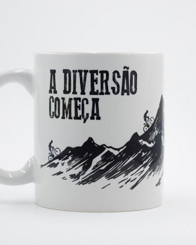 Detalhes do produto Caneca Porcelana Mountain Bike - Diversão