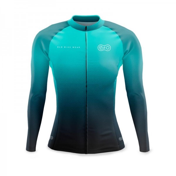 Camisa de ciclismo Feminina Acqua - manga longa