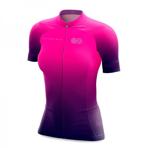 Camisa de Ciclismo Feminina Purple