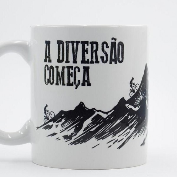 Caneca Porcelana Mountain Bike - Diversão